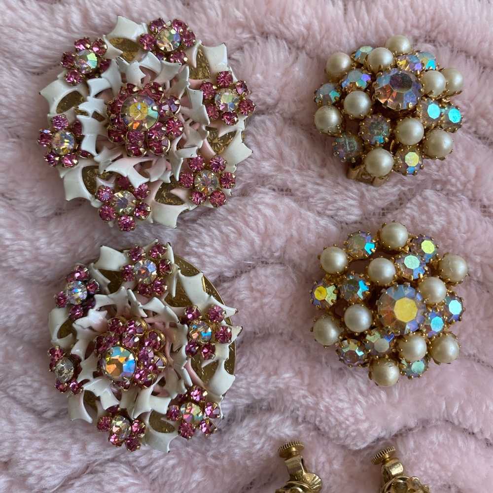 Vintage Clip Earring Lot - Picture 5 of 15